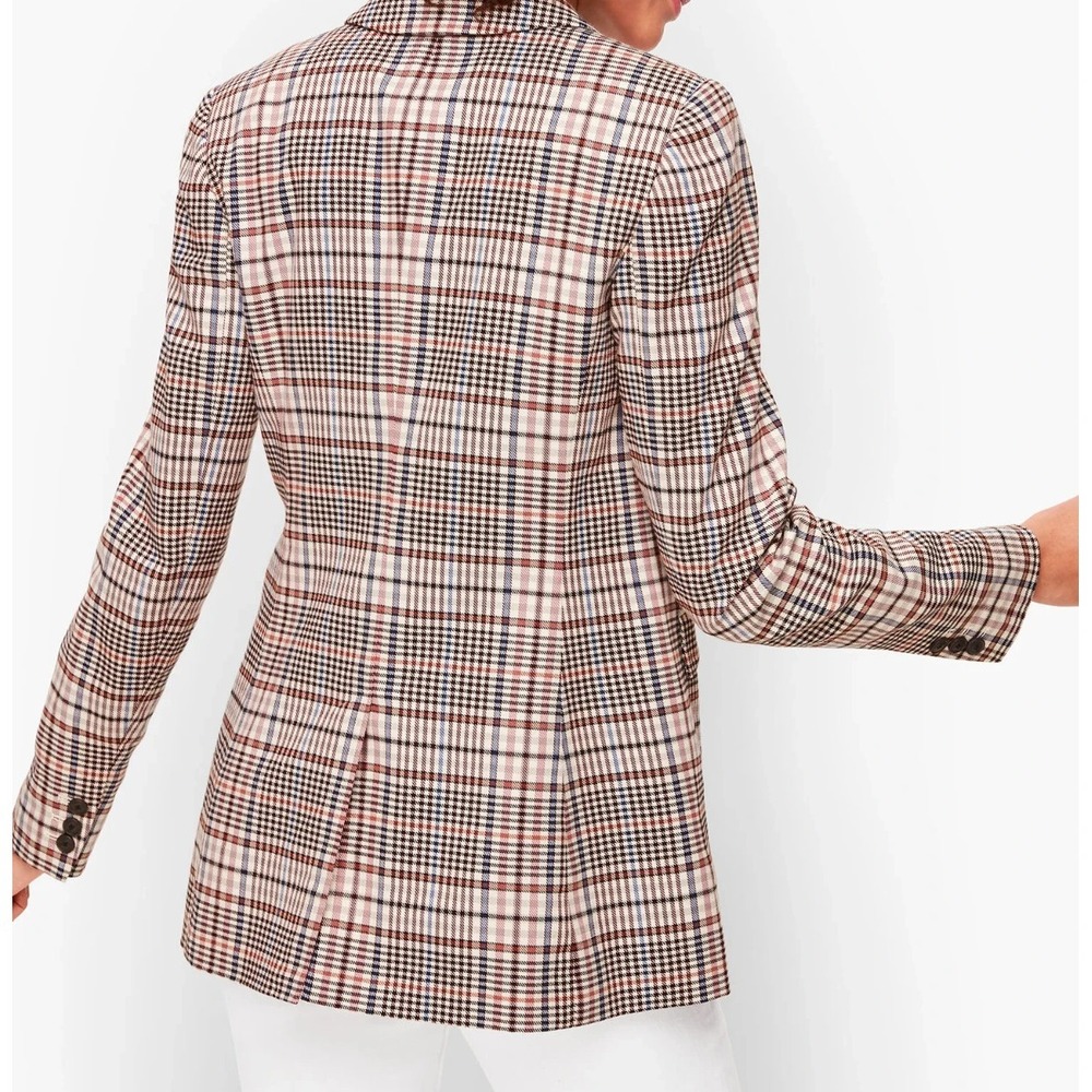 Talbots Friday Plaid Blazer Jacket Women's Size 10P 10 Petite Single Breasted - Picture 8 of 14